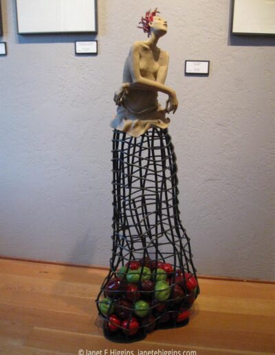 Eve's Temptation, sculpture by Janet E Higgins - collected pieces