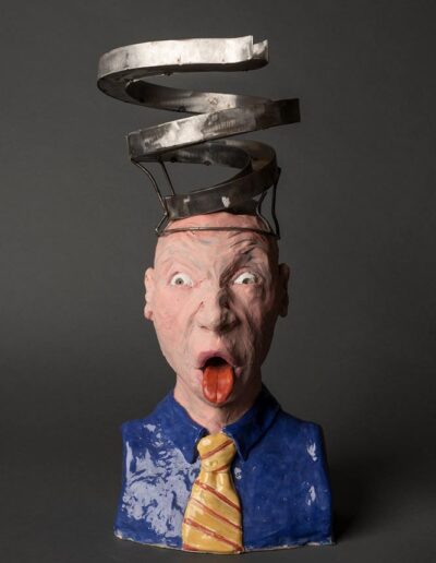 Available Sculptures 2022: Think Before You Speak, by Janet E Higgins